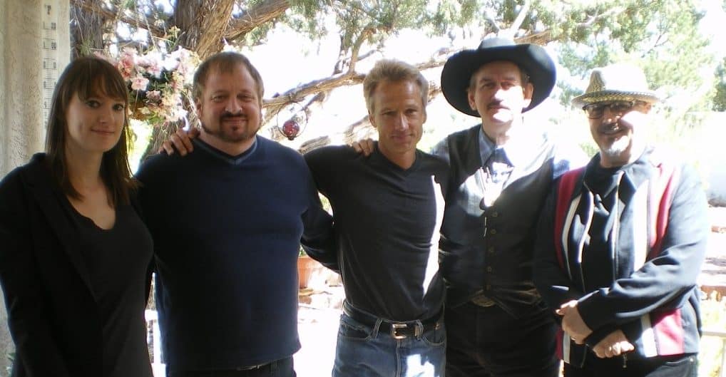 On the set of “Uncovering Aliens” in Sedona, AZ with UFO witness and co-stars Maureen Elsberry, Mike Bara and Steven Jones